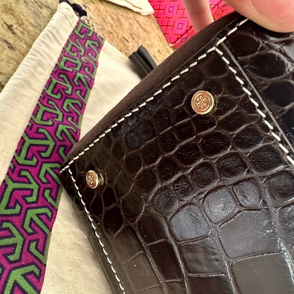 New ❤️ Tory Burch Thea Web Small Satchel Crossbody Bag (brown) - Picture 8 of 12